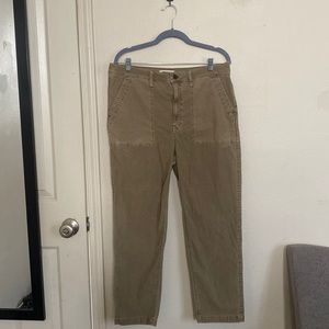 Madewell Stovepipe Fatigue Pants: TENCEL™ Lyocell Edition / ASHEN BIRCH